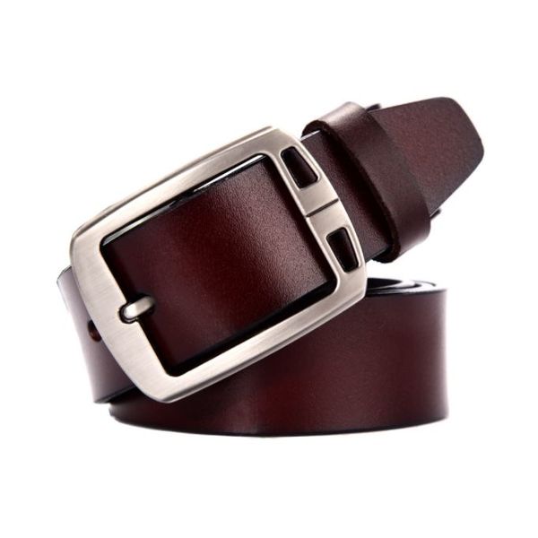 Olive Tree - Genuine Leather Belt Style A - Brown