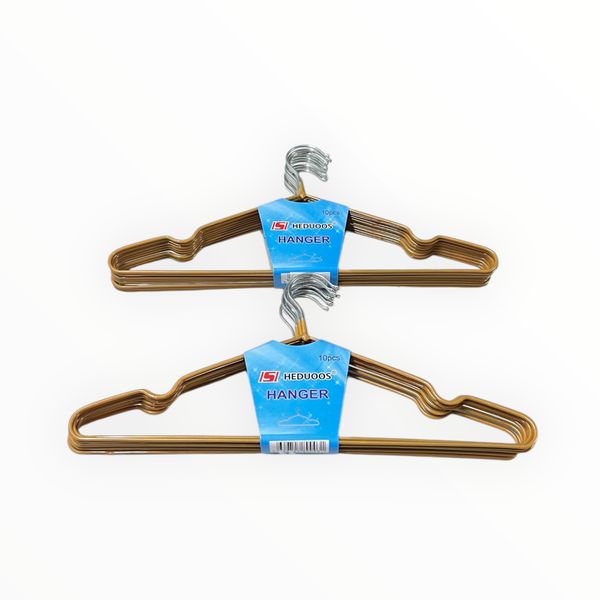 20 Piece Gold Stainless Steel Plastic Dipping Clothing Hangers