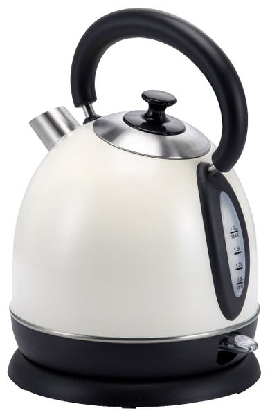 Royal Homeware Dome Stainless Steel 1.8L Kettle - Ivory