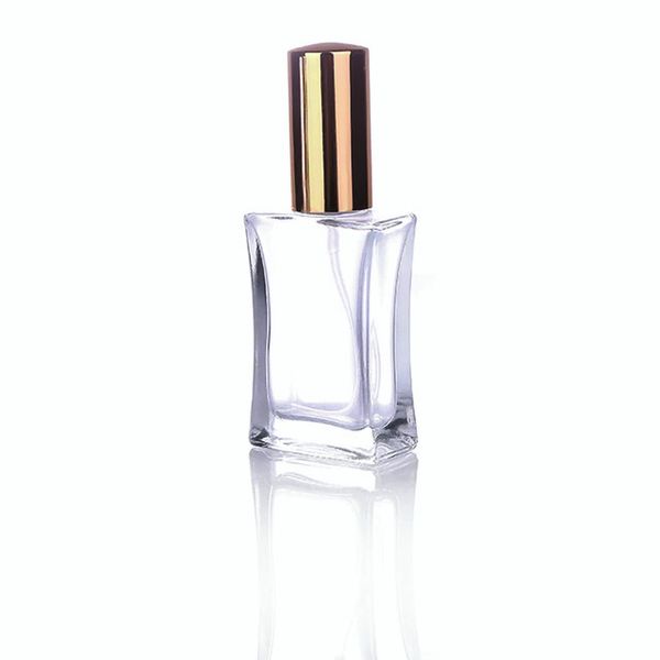 30ml Empty curveman perfume bottle with gold spray top and cover- 20 pack