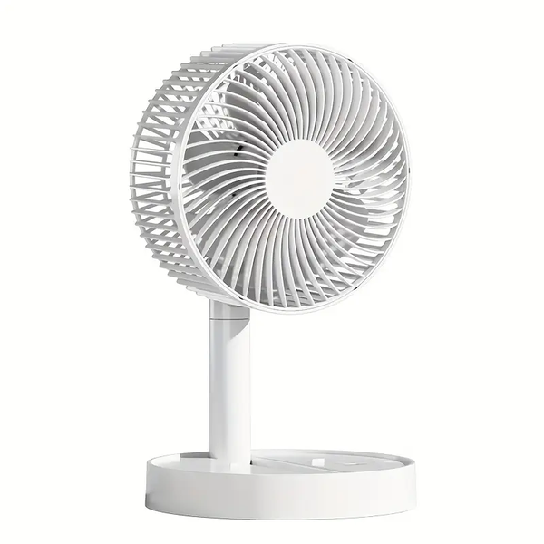 Folding Telescopic Rechargeable Fan with 4- Speed Cooling