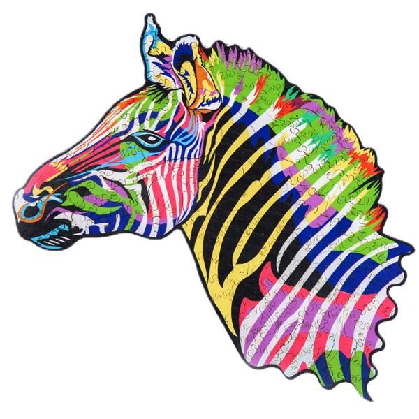 Wooden Animal 159 Piece Jigsaw Puzzle – Zebra