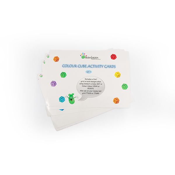 Greenbean Activity Cards Connect A Cube Set 1