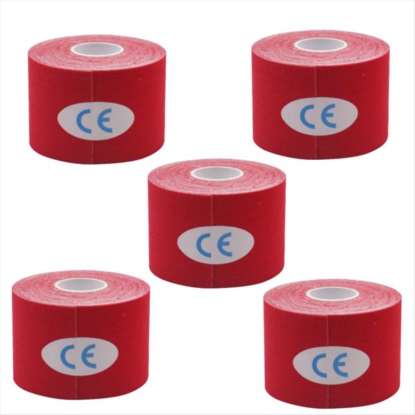 Red Self-Adhesive Bandage Suitable for Wrists Ankles Knees