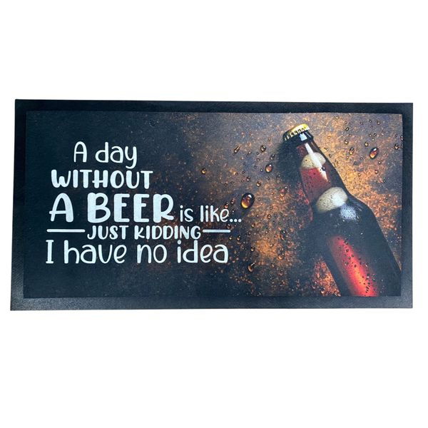 A Day Without A Beer Bar Mat
