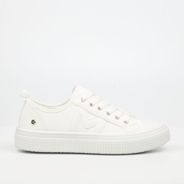 Miss Black Cortado 1 Women Faux Leather Sneakers - White