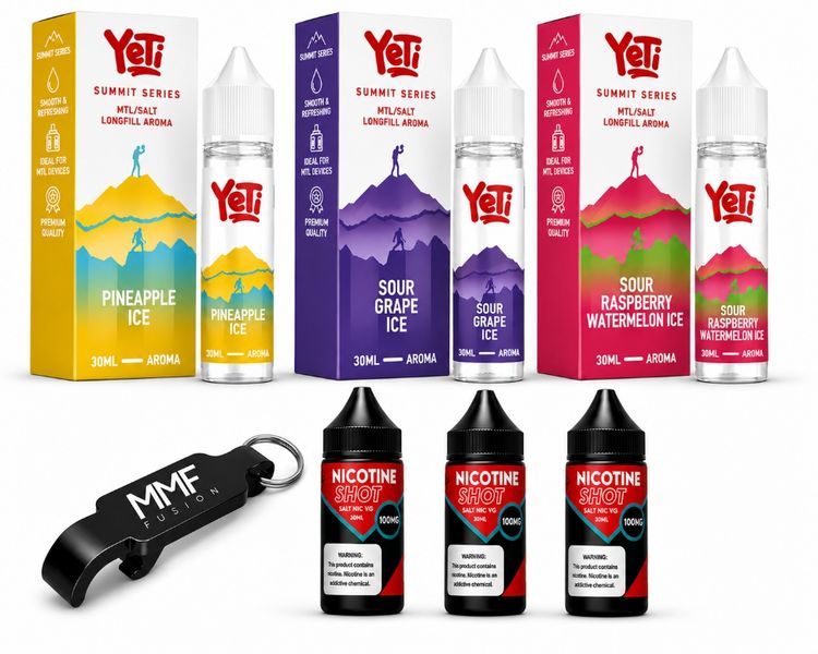 Yeti Series MMF E-Liquid 60ml Juice 50mg - Variety Combo Cinco