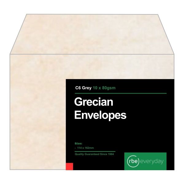 RBE C6 Grecian Envelopes - Pack 10