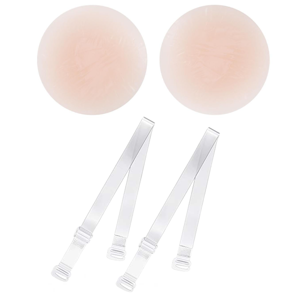 Reusable Adhesive Silicone Nipple Cover &amp; Straps