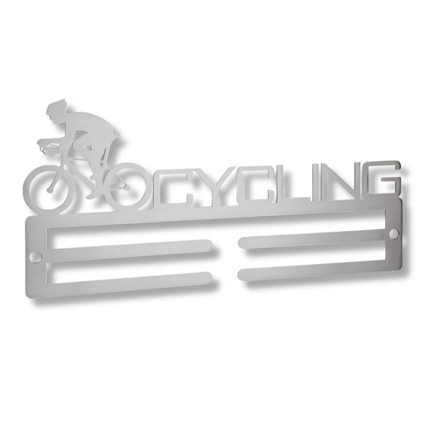 Cycling Medal Hanger - Stainless Steel Wall-Mounted Display