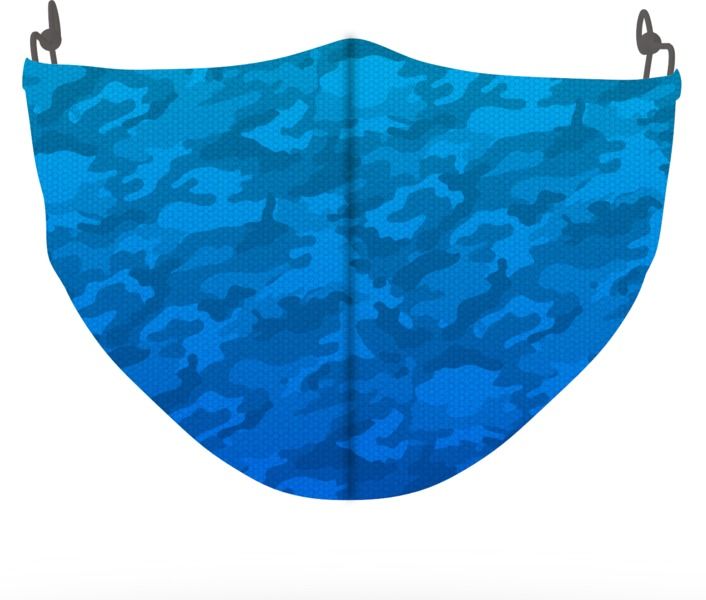 Camo Blue Bundle + Mask And Buff