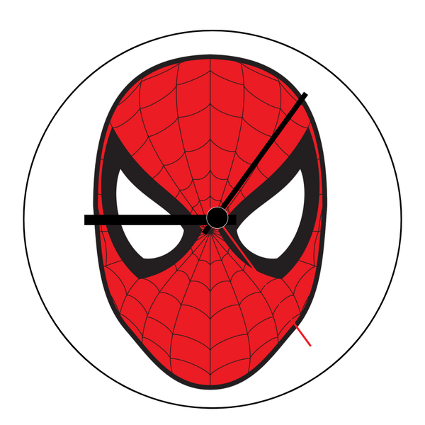 Spiderman White Ceramic Battery Powered Analogue Wall Clock