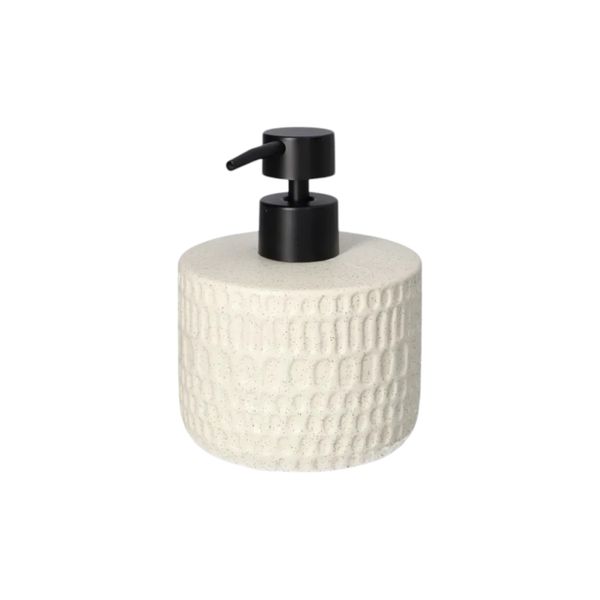 Cream White Ceramic Lotion Dispenser
