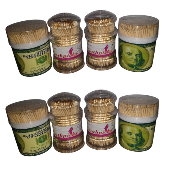 8 x Toothpicks in dispenser