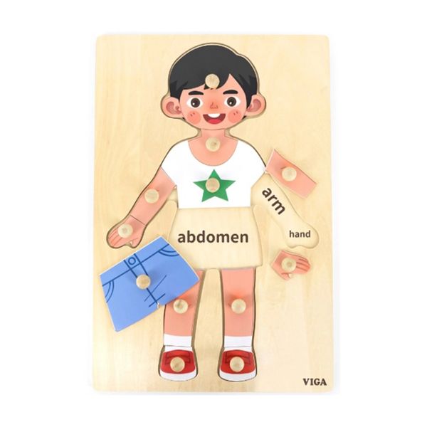 Body Parts Puzzle - Boy (12pcs)