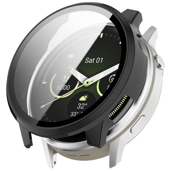 Hard PC Case With Tempered Glass Film Compatible with Garmin Venu 4 41mm