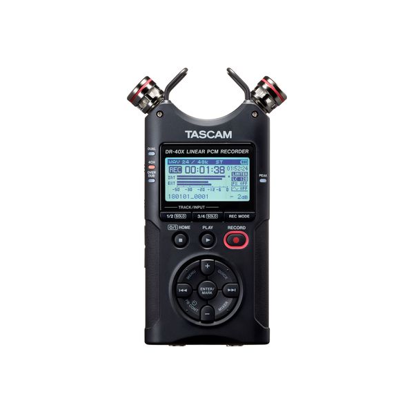 Tascam DR-40X - Four Track Digital Audio Recorder and USB Audio Interface