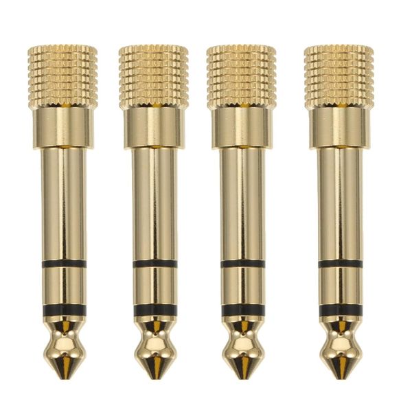 Brass Audio Jack Adapter Converter Compatible with Smartphones, Tablets &amp;
