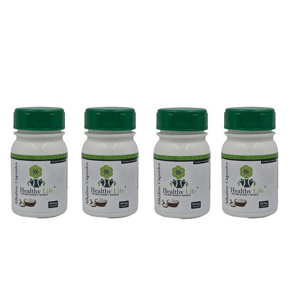 Healthy Life Alkaline Capsules 500mg - 60's x 4