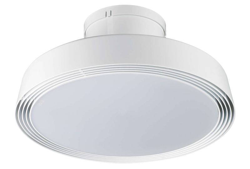 FAN EXT 02 WHITE: Bathroom Extractor Fan with LED Light