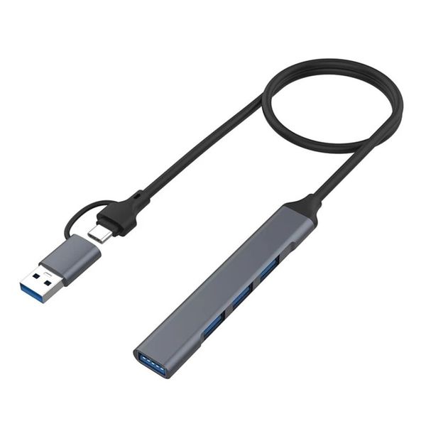 4 in 2 USB-C And USB To 4 Port Hub Multiport 3.0 and 2.0 USB for PC Laptop