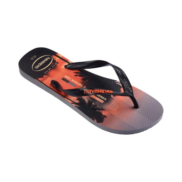 Havaianas Men's Flip Flops - Top Surfer Style. Black