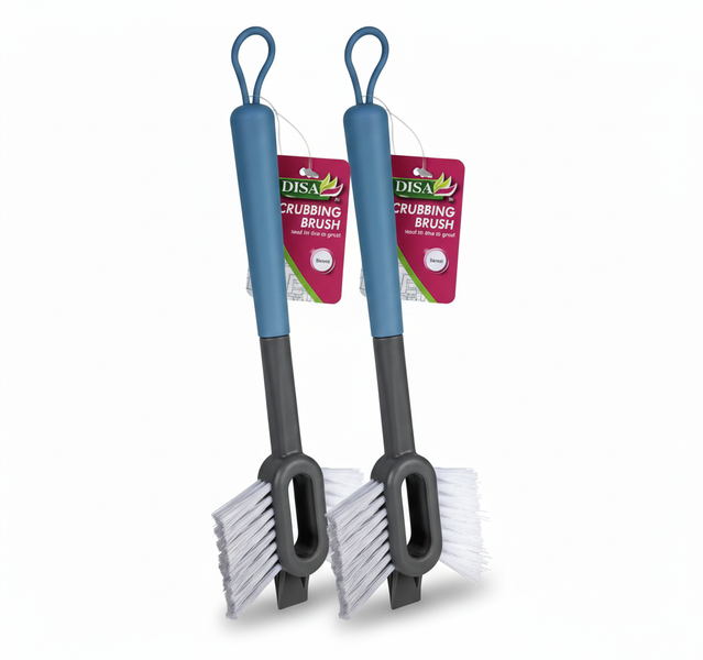 Disa 30cm Scrubbing Brush for Tile and Grout Cleaning - 2 Pack