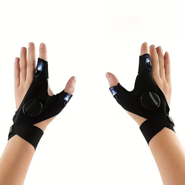 LED Light Gloves Hands-Free Flashlight Gloves for Repair and Outdoor Use