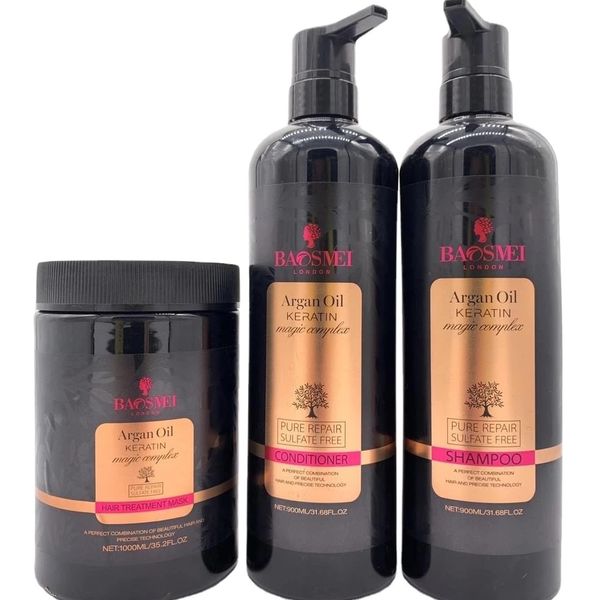 VB Argan Oil Keratin Hair Care Shampoo, Conditioner and Mask Set