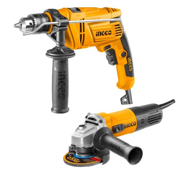 Ingco - Impact Drill with Angle Grinder Combo
