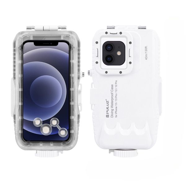 PULUZ 40m/130ft Waterproof Diving Case for iPhone 12/13/14