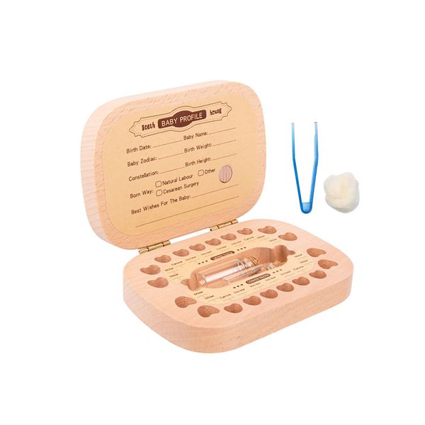 Baby Teeth Keepsake Box Baby Teeth Holder Case Childhood Memory Box