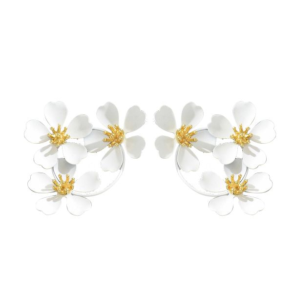 Plum Blossom Acrylic Earrings