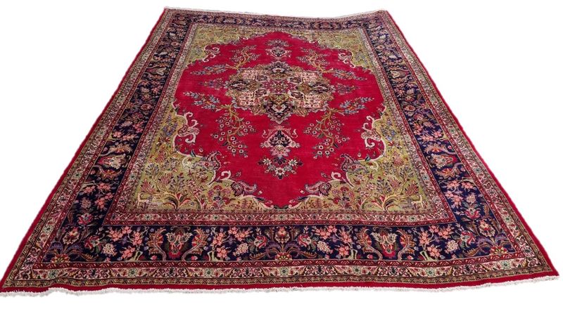 Persian Tabriz Carpet - 395cm x 300cm Hand Knotted