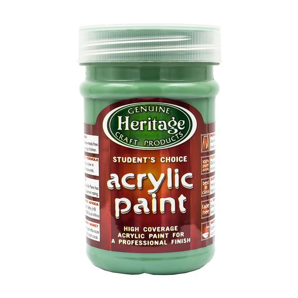 Heritage Pure Acrylic Paint 250ml - Forest Green