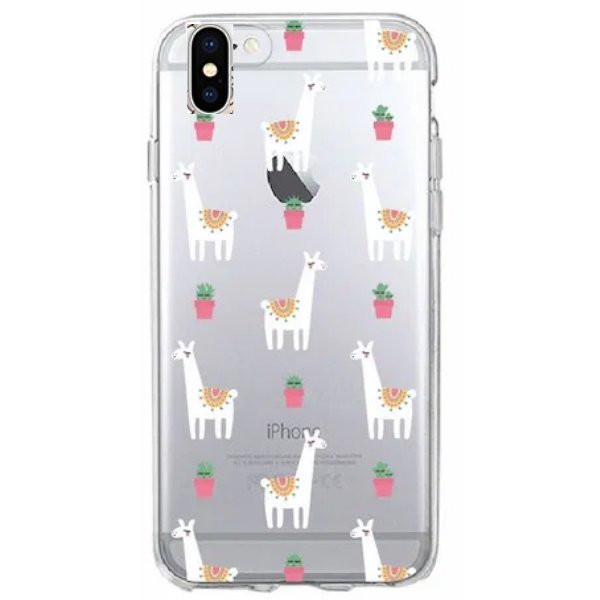 Funki Fish Phone Case Compatible With iPhone XR - Llama &amp; Potplant