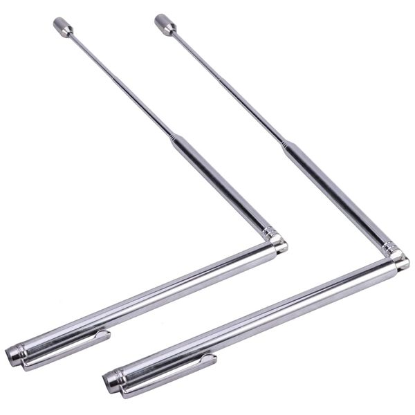 Toy Stainless Steel Divination Probe Telescopic Stick Pen - 56cm - 2 Piece