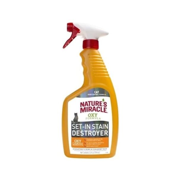 Nature's Miracle Cat Oxy Set-in Stain Destroyer Spray - 709ml