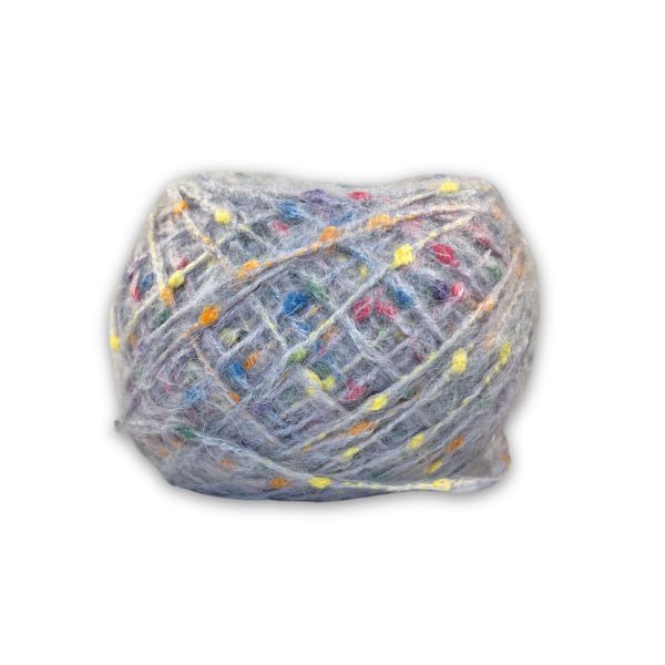 Mohair polka dot wool, Purple, 50g