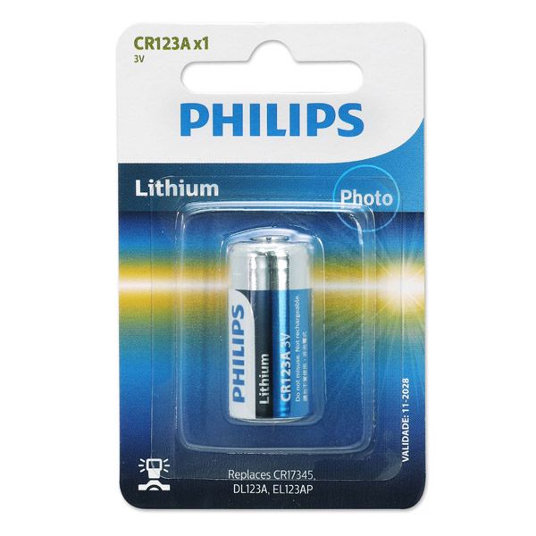 Philips - CR123A Lithium Battery 1 Blister