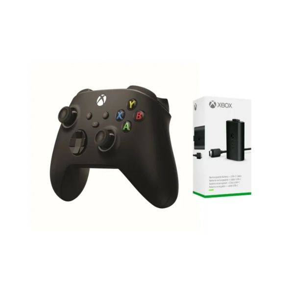 Xbox Controller Carbon Black with Play &amp; Charge Kit