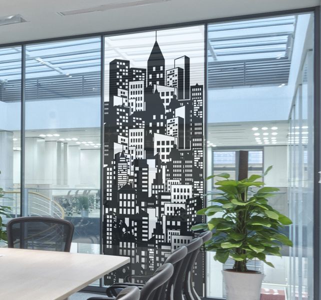 Imaging Architects City Skyline Glass Decal