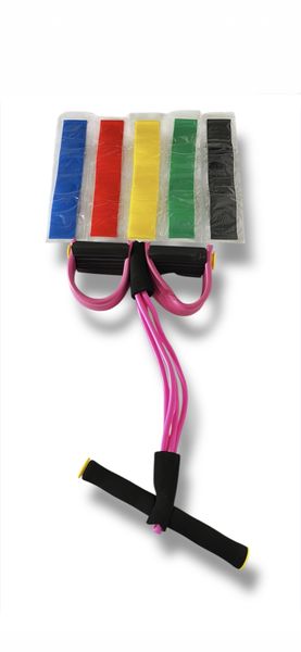 Resistance Excercise Belts And Body Trimmer Pink