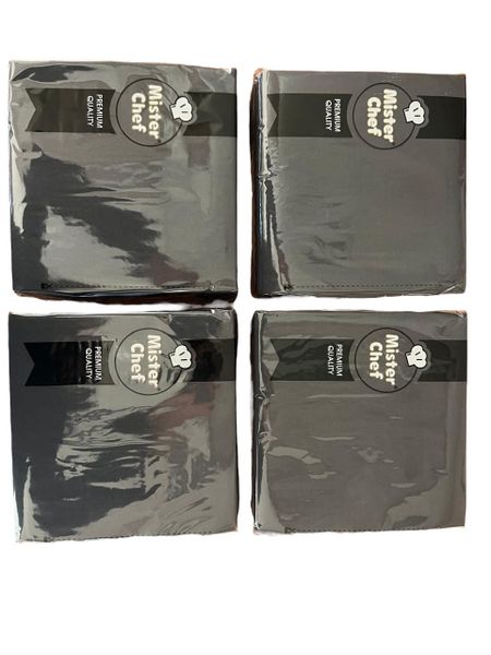 Black Serviettes - 2ply - 50 Piece ( 4 sets)