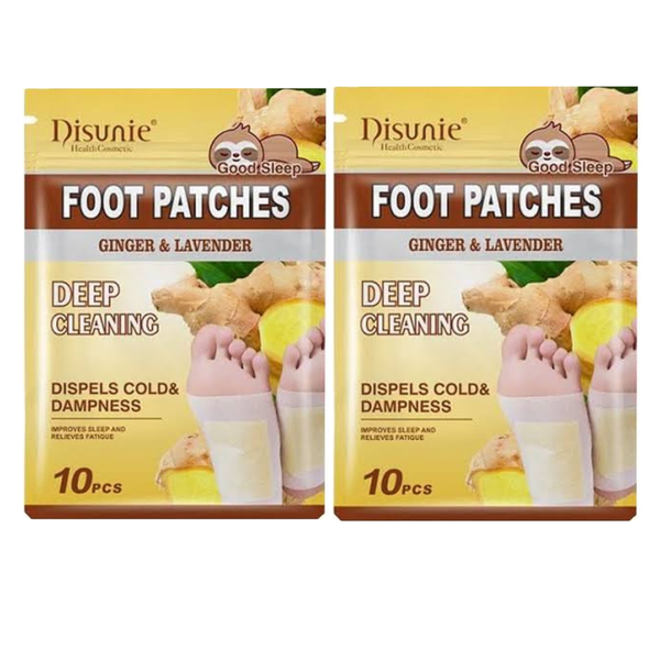 2 Pack - Deep Cleansing Detoxifying Ginger &amp; Lavender Foot Patches