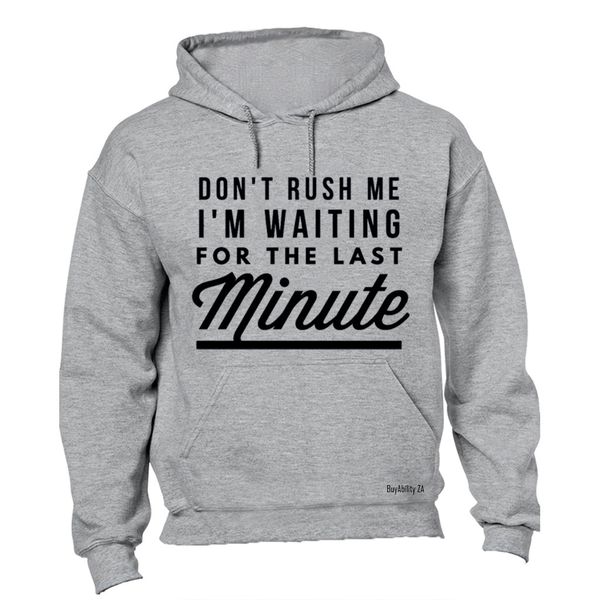 Last Minute - Mens - Hoodie - Black