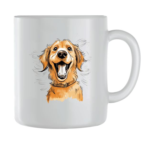 Happy GR2 Coffee Mugs for Men Women Golden Retrievers Graphic Present 108