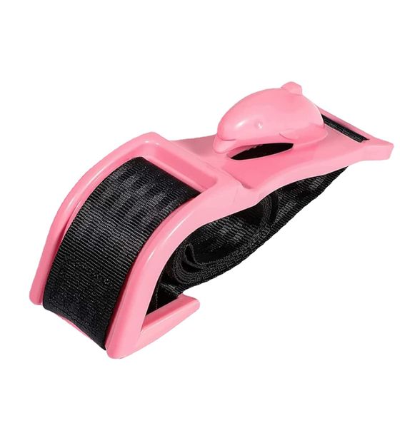 White Maternity Seat Belt Adjuster - Comfortable Pregnancy Bump Belt