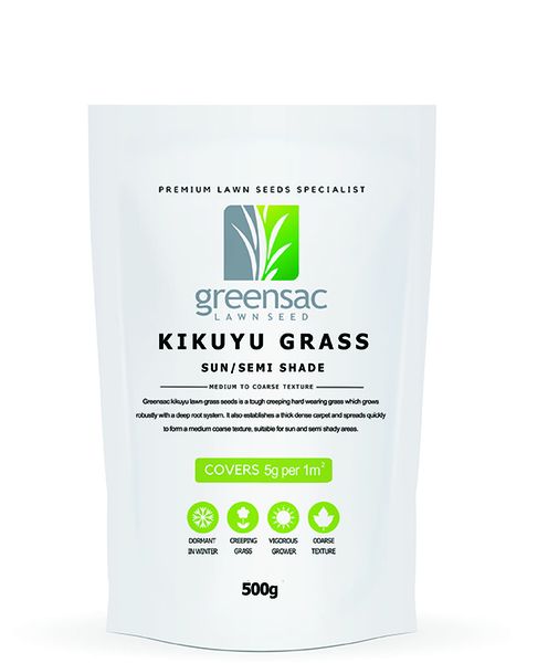 Greensac Kikuyu Whittet Lawn Grass Seed 500g