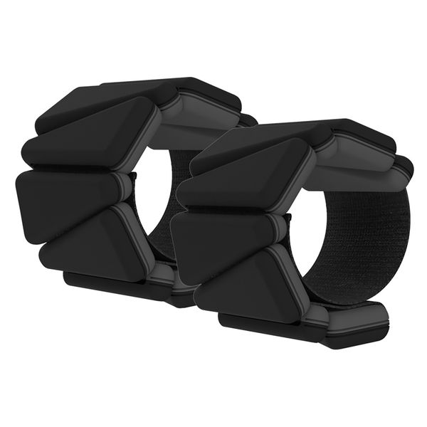 2 x 0.5kg Silicone Wrist and Ankle Weights - Black